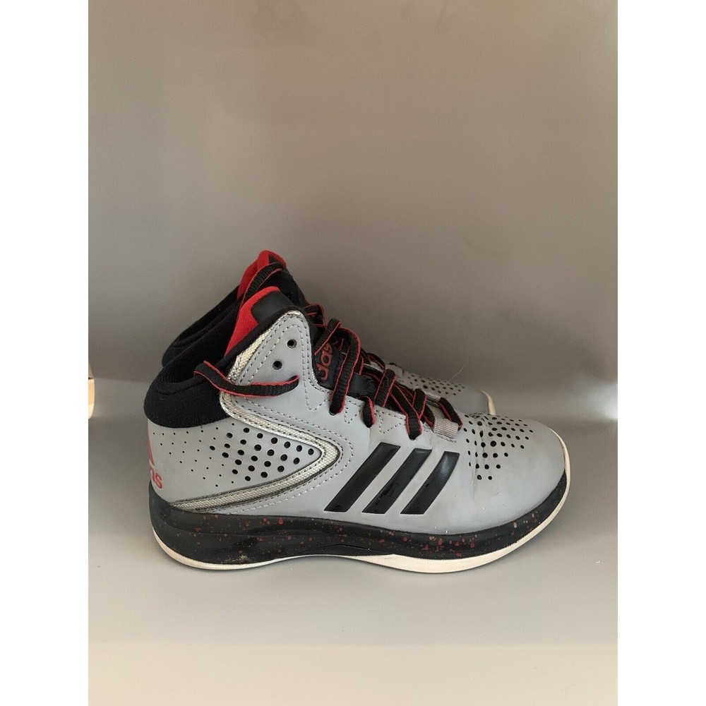 Adidas Cross 'Em Up Kids 13k 2016 Gray Lace Up Basketball Shoes BW0789